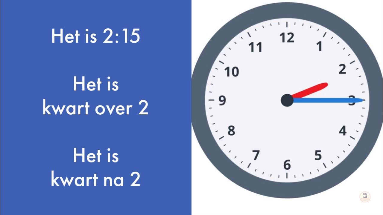 Hoe laat is het? Kwart over... (NT2 Breakthrough, 1.1) - YouTube - Hoe Laat Gaat Een Kind Van 9 Naar Bed