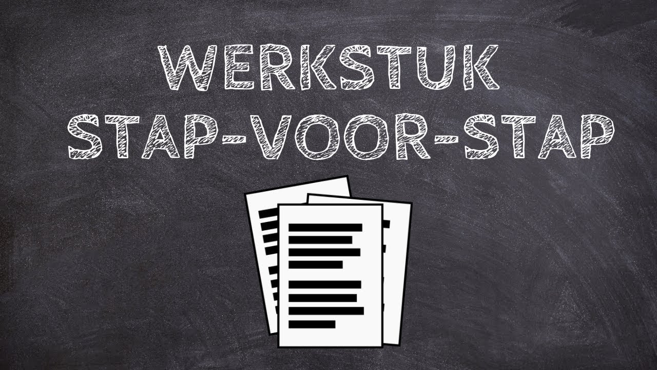 Hoe maak ik een Werkstuk (stap voor stap)? - YouTube - Hoe Maak Je En Werkstuk
