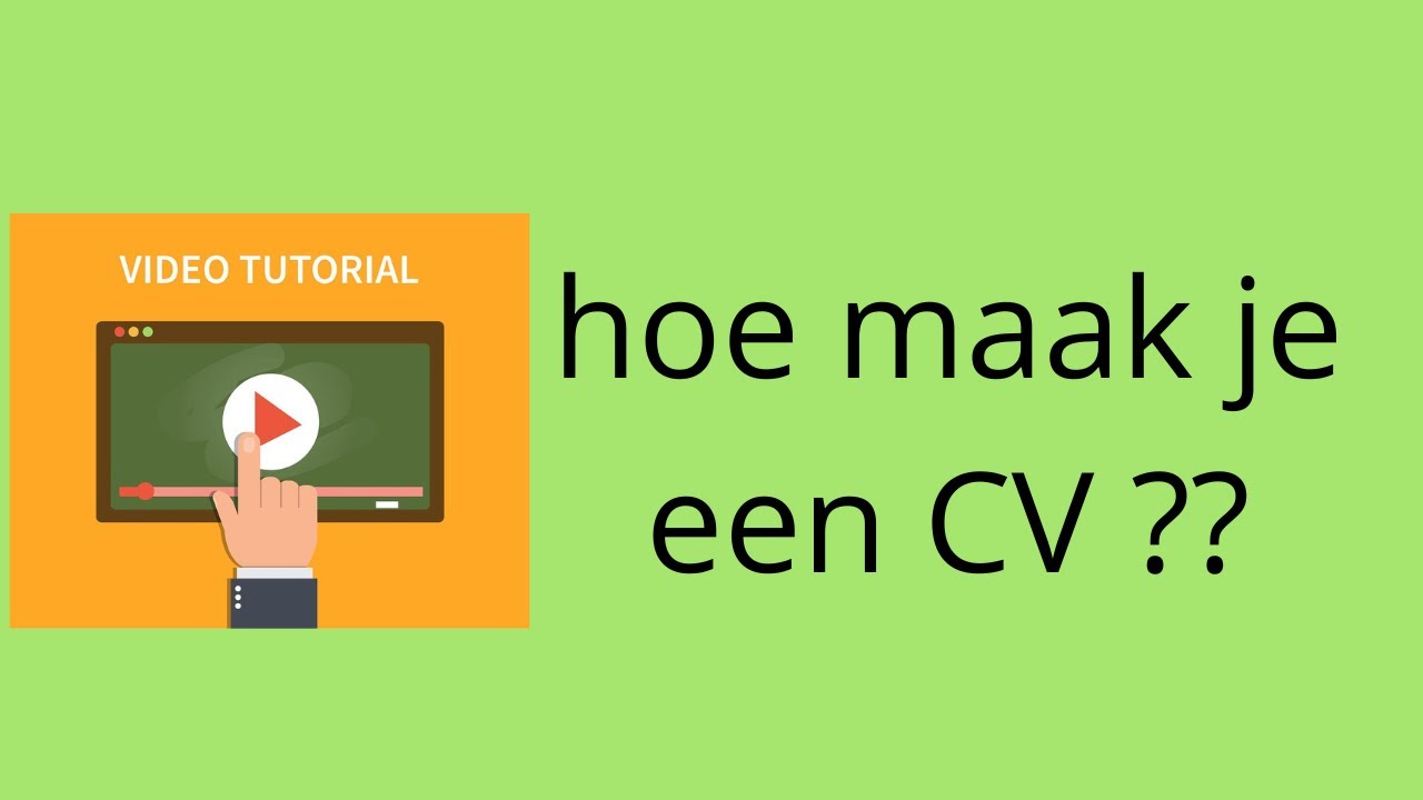 hoe maak je een CV voor je werk. tutorial #34 @GeorgeDoetAlles - YouTube - Hoe Maak Je Een Cv Voorbeeld