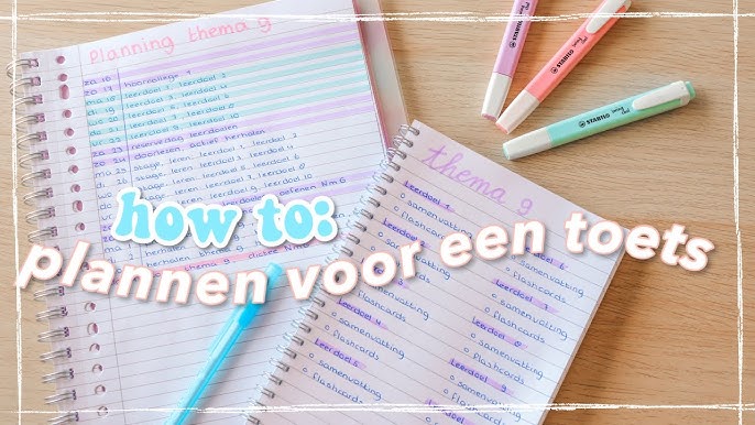 Hoe Maak Je Een Planning Voor Examens