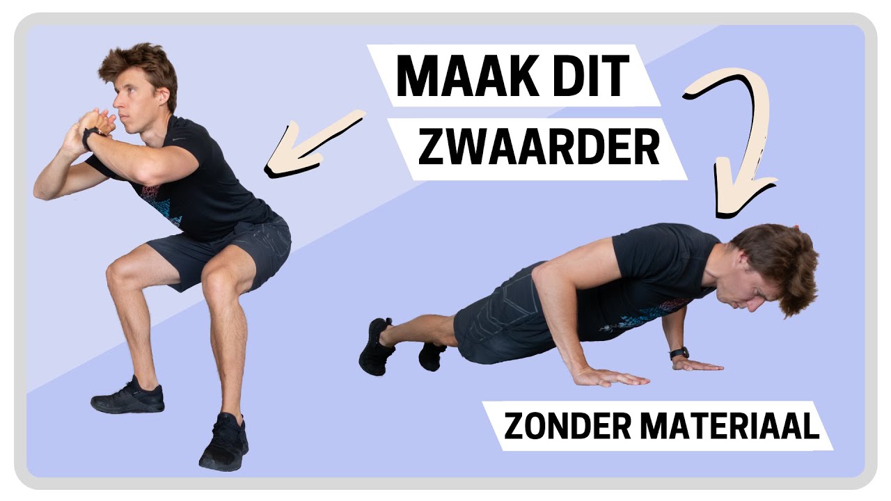 Hoe maak je oefeningen met lichaamsgewicht zwaarder? 4 Tips - YouTube - Teken Op Maten En Gewichten