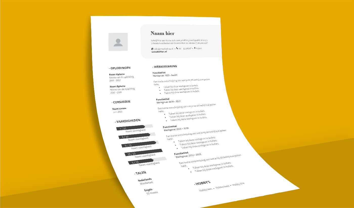 Hoe Schrijf Je Curriculum Vitae