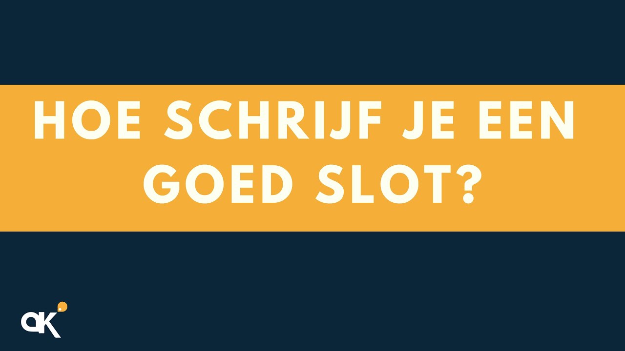 Hoe schrijf je een goed slot? - YouTube - Hoe Schrijf Je Een Goede Motivatiebrief
