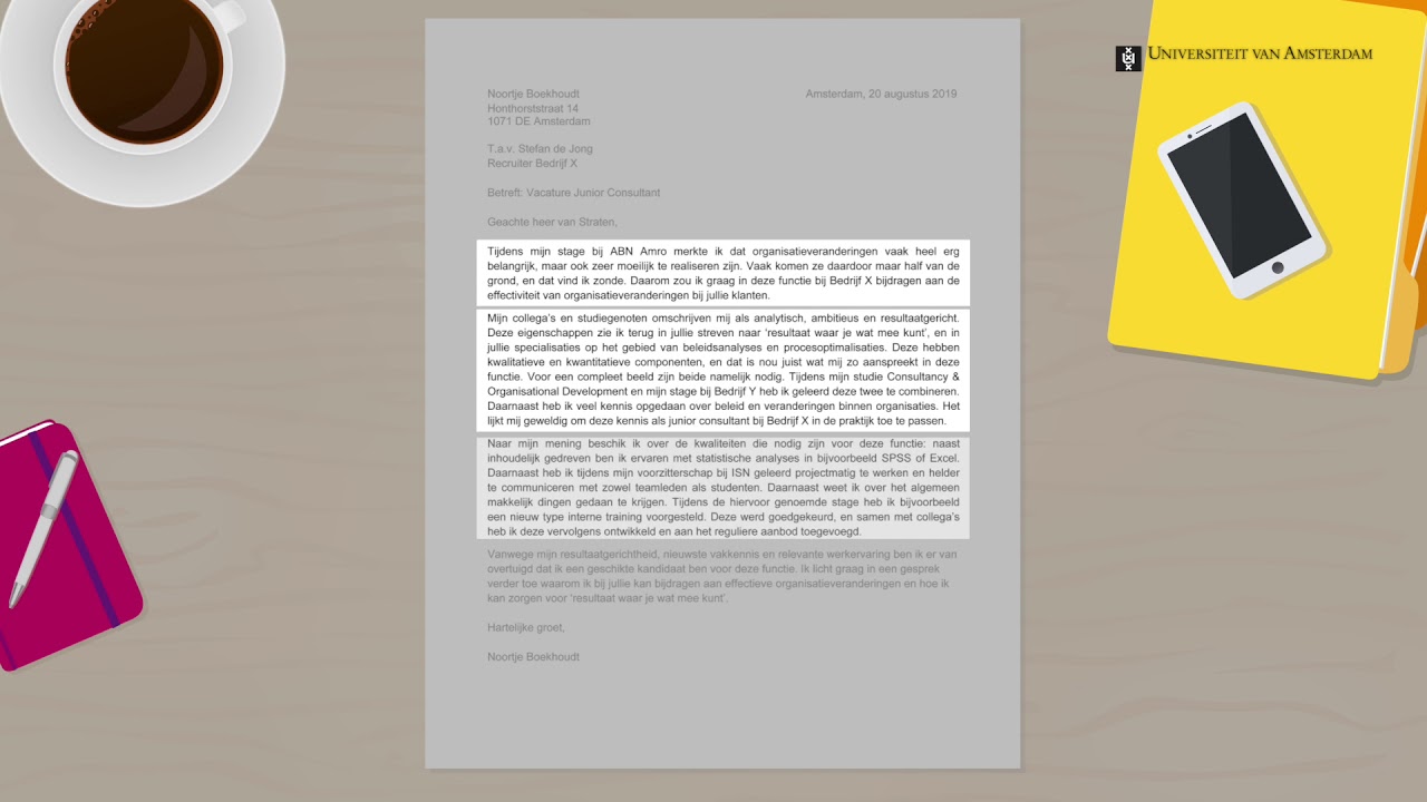 Hoe schrijf je een krachtige motivatiebrief? | University of Amsterdam - Hoe Schrijf Je Een Goede Motivatiebrief