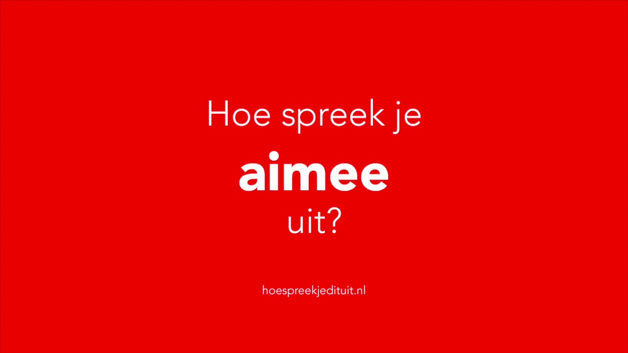 Hoe Spreek Je Ae Uit