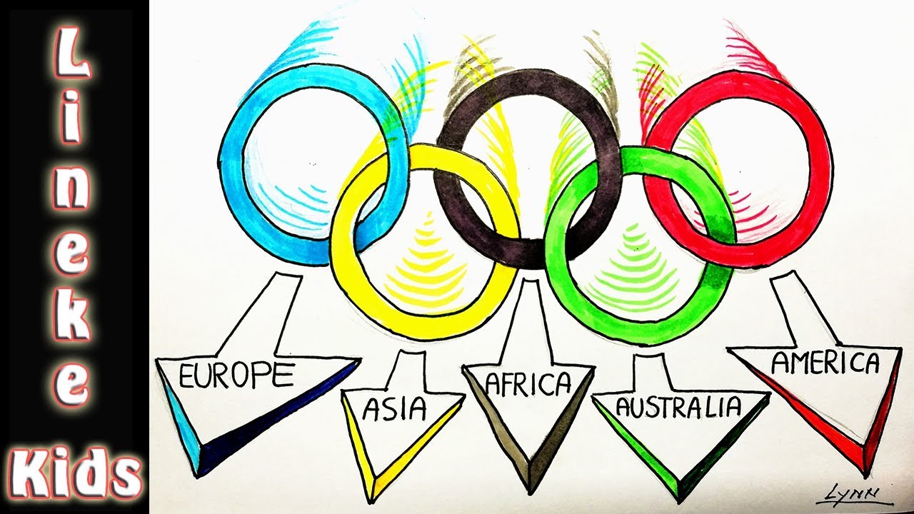 Hoe teken je de OLYMPISCHE RINGEN in 3D in stappen! - YouTube - Wat Betekent Sb Bij Olympische Spelen