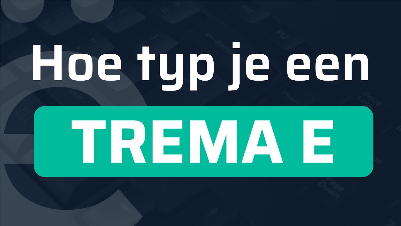 Hoe typ je een e met puntjes? (Windows + Mac) - YouTube - Twee Puntjes Op De E