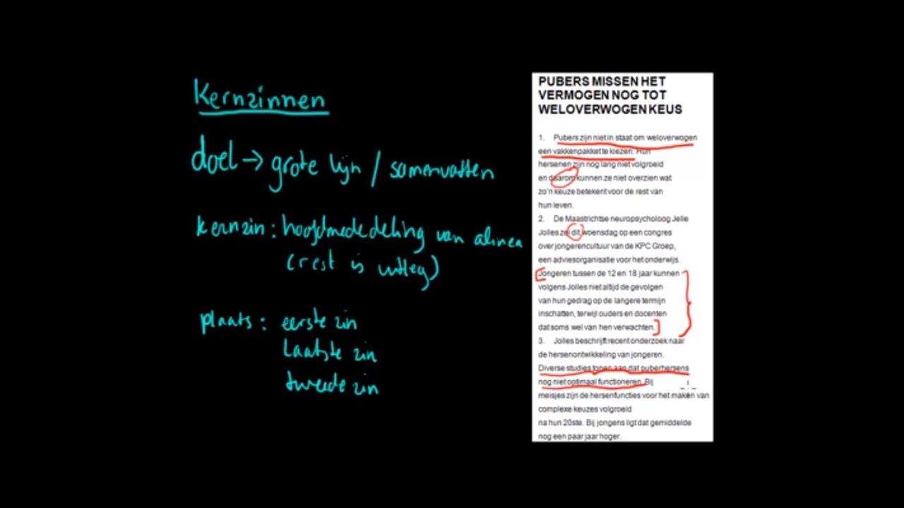 Hoe Vind Je Een Kernzin