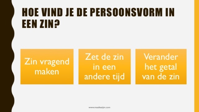 Hoe Vind Je De Persoonsvorm In Een Zin