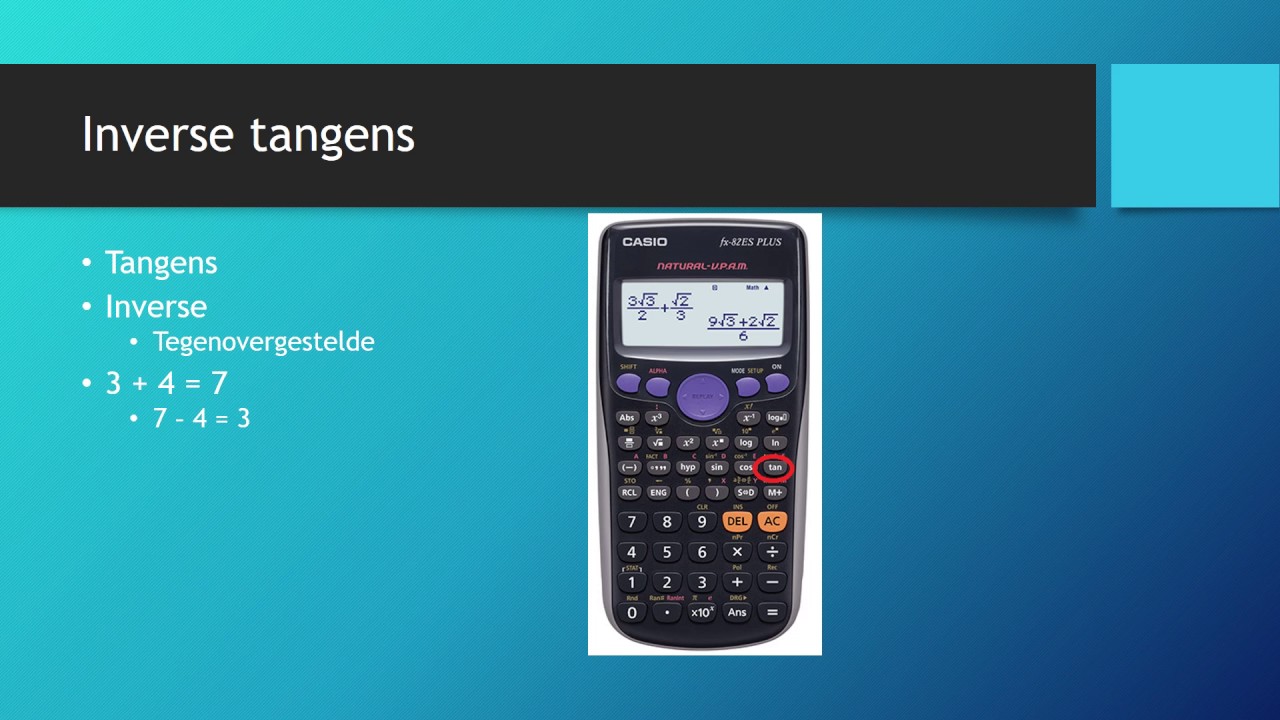 Hoek berekenen met tangens - YouTube - Hoe Bereken Je Een Hoek Met Tangens