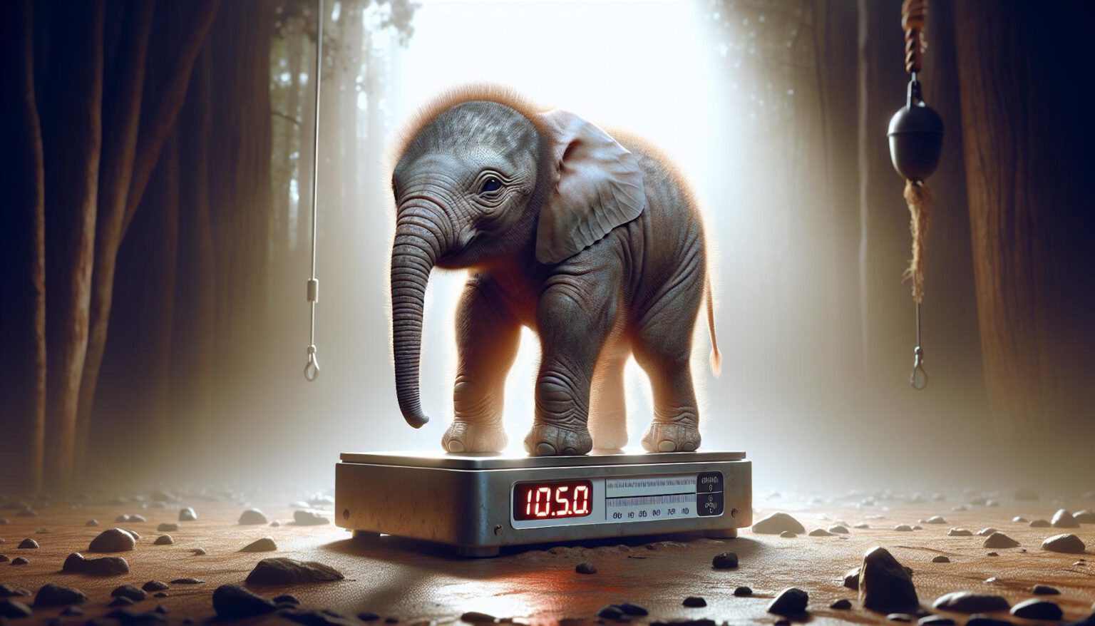 Hoeveel Weegt Een Baby Olifant