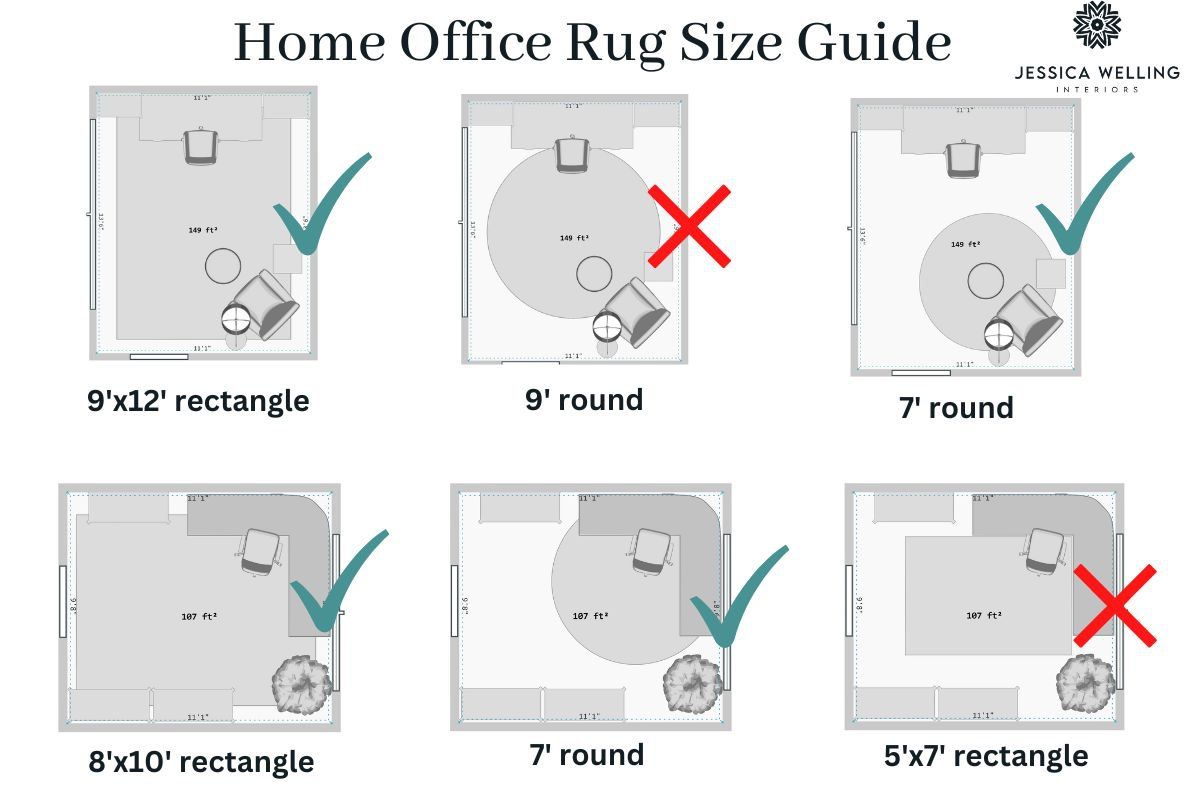 Home Office Rug Size Guide: 4 Sizes and Colors for Every Room - Hoeveel Is Een Rug In Geld