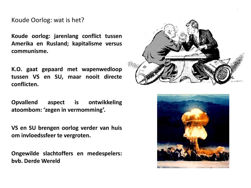 Hoofdstuk 13 De tijd van de Koude Oorlog - ppt download - Wat Is Een Koude Oorlog