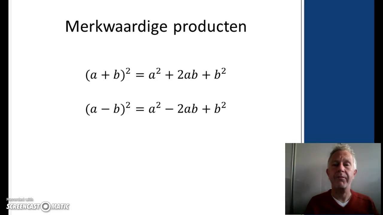 Hoofdstuk 3 les 7: Formule opstellen en kwadraat afsplitsen - YouTube - A Kwadraat Plus B Kwadraat Is C Kwadraat