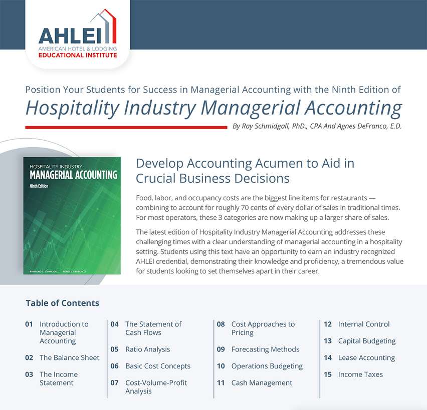Hospitality Industry Managerial Accounting, 9th Edition - Hospitality Industry Managerial Accounting Schmidgall