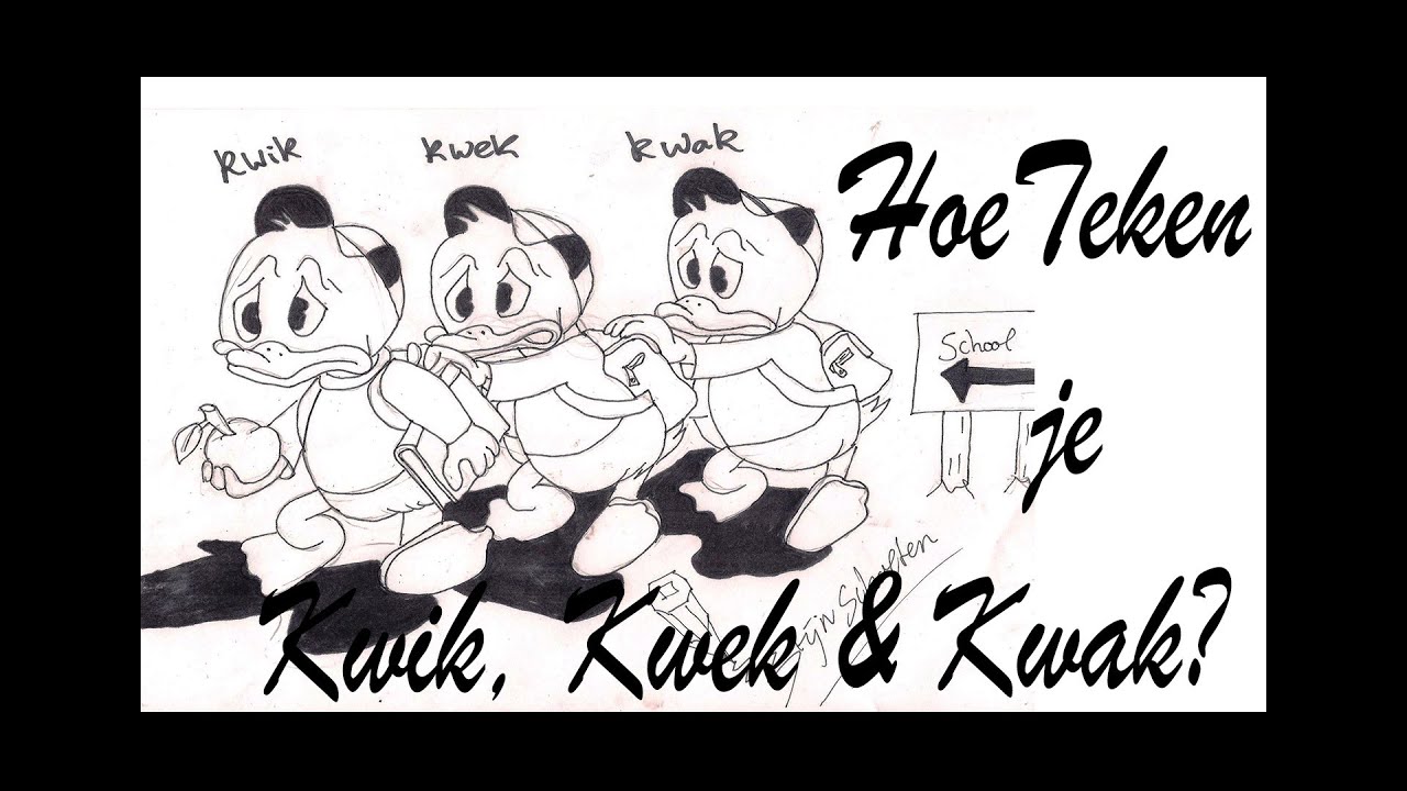 How do you draw kwik kwek kwak? - YouTube - Kwik Kwek En Kwak Wie Is Wie