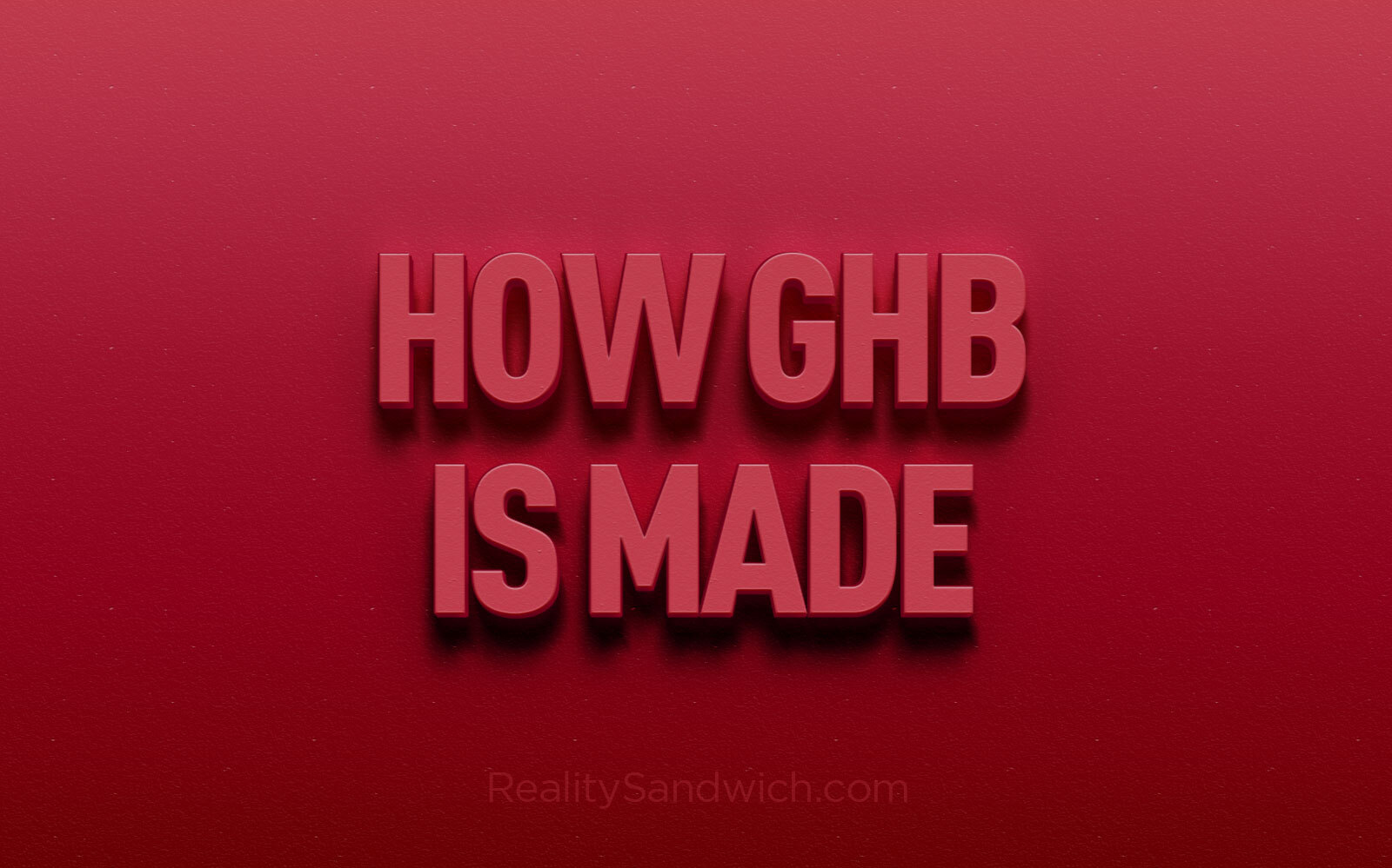 How GHB is Made: Common Procedures Explained - Wat Is Ghb En Wat Doet Het
