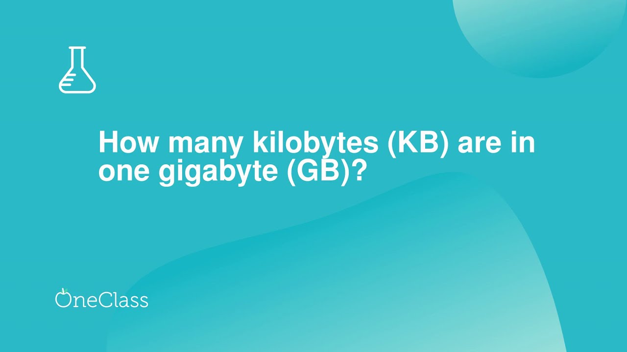 How many kilobytes KB are in one gigabyte GB? - YouTube - Hoeveel Kb In Een Mb