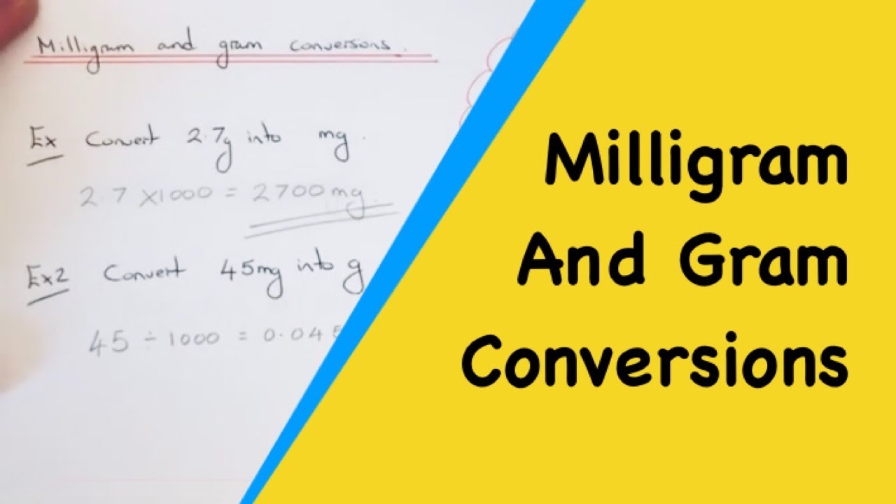 How Many Milligrams Are In A Gram? Converting Between Milligrams And - Hoeveel Miligram Is 1 Gram