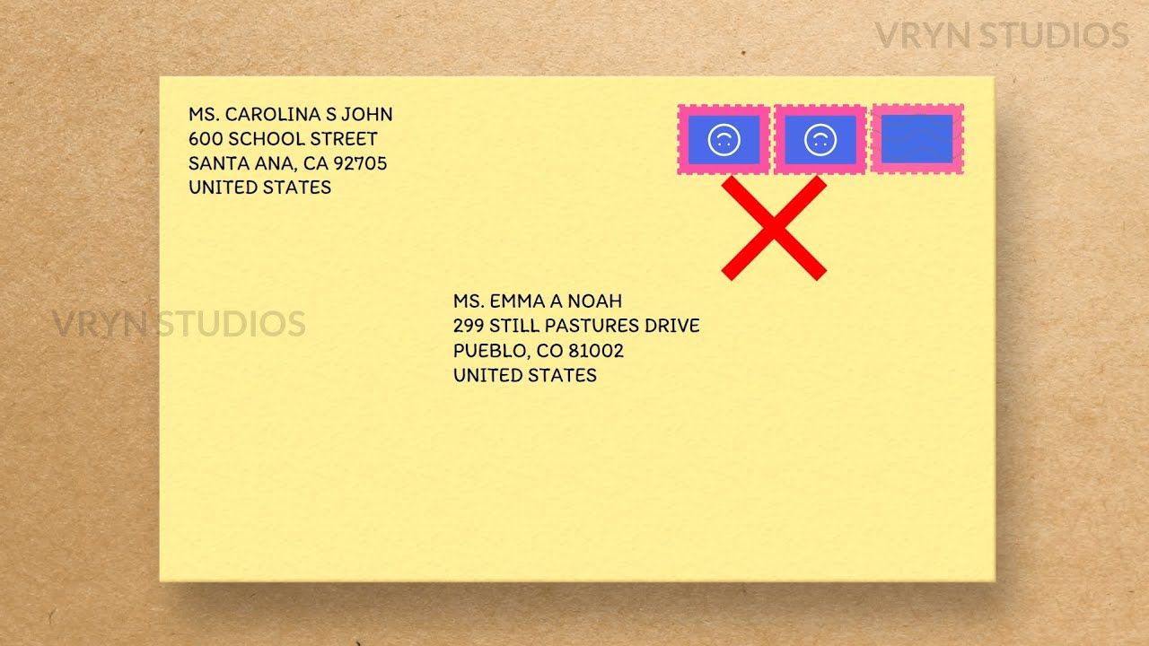 How to address an envelope - Writing sender, recipient address and - The Back Of An Envelope