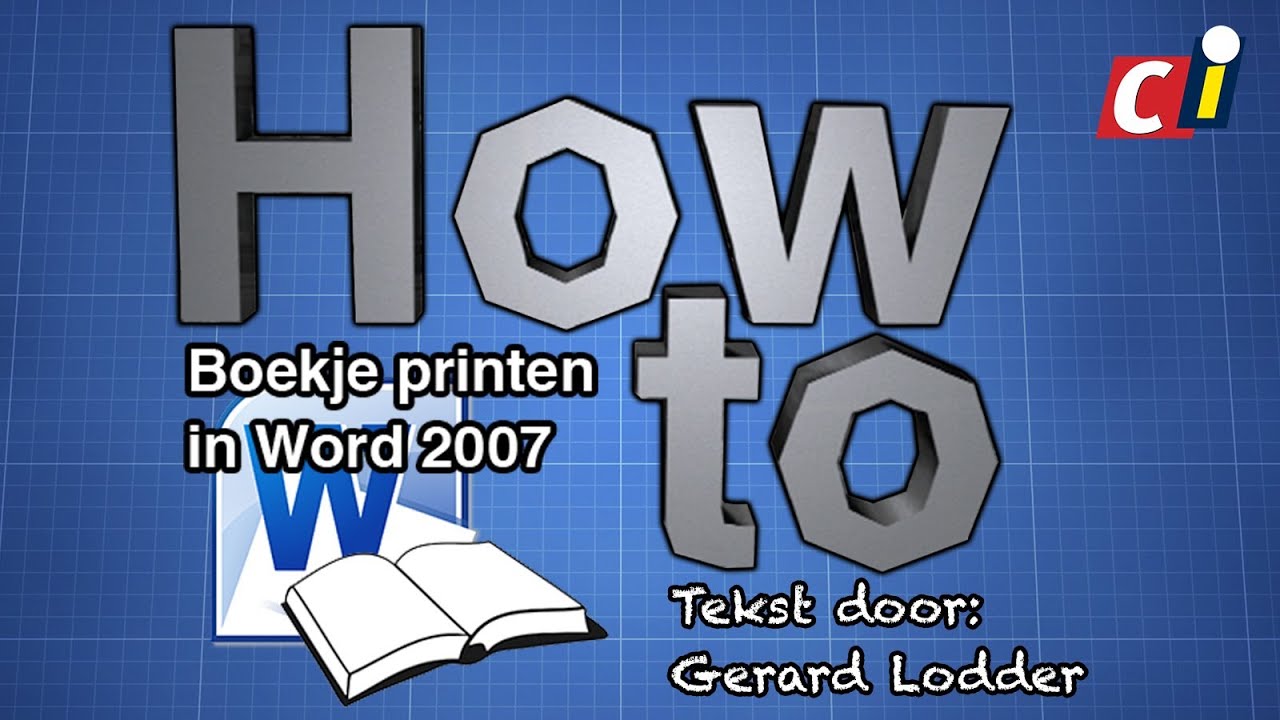 How to: Boekje afdrukken met Word 2007 - YouTube - Hoe Maak Je Een Boekje In Word