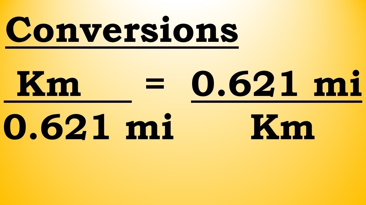 How to convert between Kilometers and Miles - YouTube - Hoeveel Is Een Mile In Km