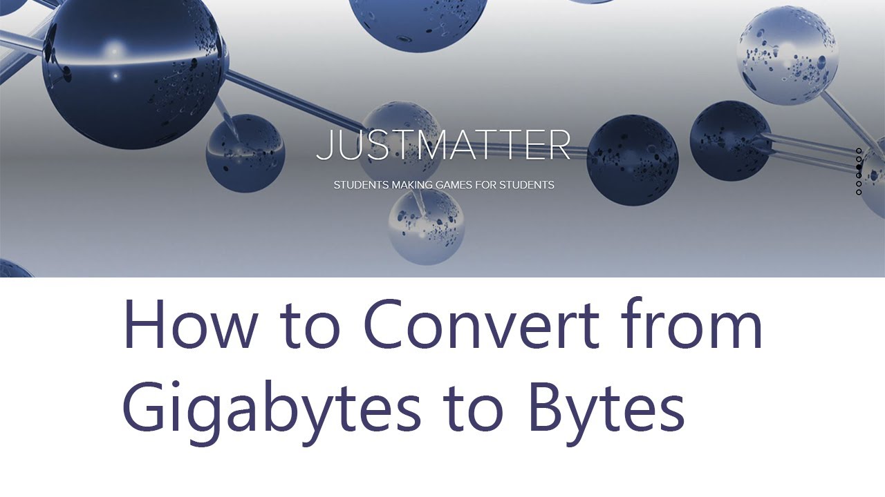 How to Convert from Gigabytes to Bytes - YouTube - Hoeveel Byte Is 1 Gb