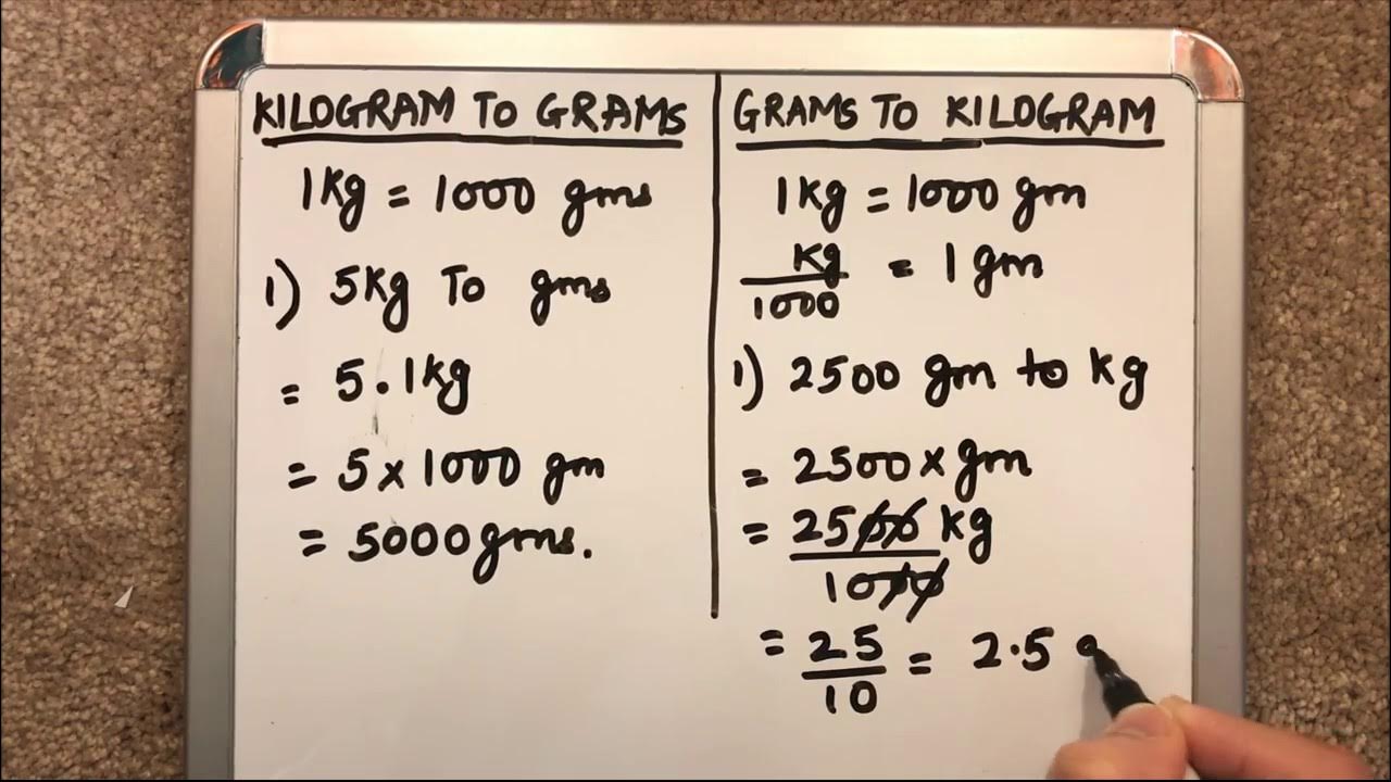 HOW TO CONVERT ( KILOGRAMS TO GRAMS )AND (GRAMS TO KILOGRAMS) - YouTube - Hoeveel Gram Is Een Kilo