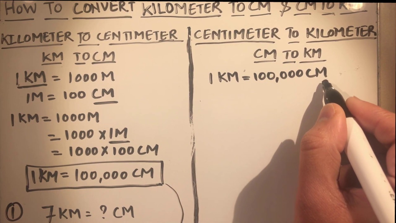 HOW TO CONVERT KILOMETER(km) to CENTIMETER(cm) AND CENTIMETER to - Hoeveel Centimeter Is Een Kilometer