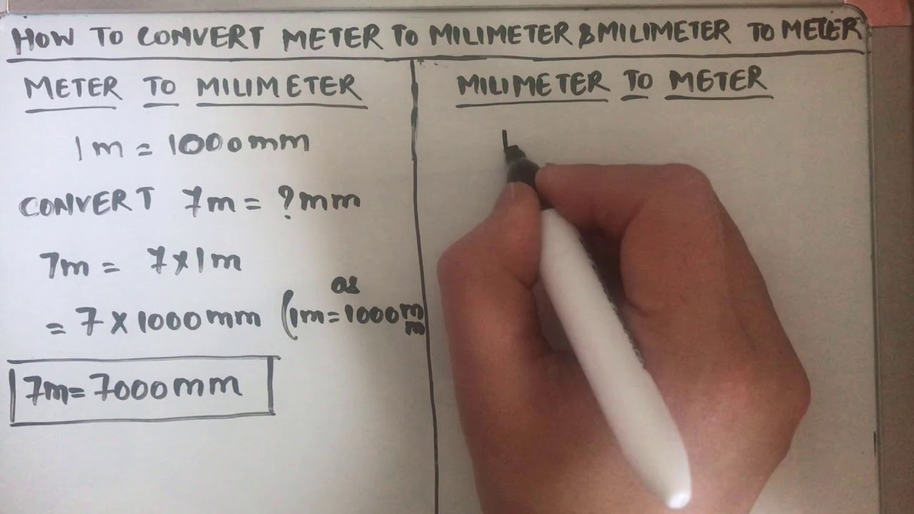 How to convert meter to millimeter and millimeter to meter / mm to m /m - Hoeveel Millimeter Is 1 Centimeter