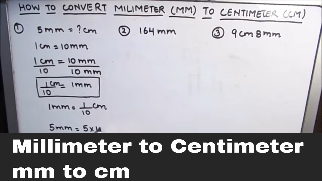 How to convert mm to cm / Convert Millimeter to Centimeter / mm to cm - Hoeveel Millimeter Is 1 Centimeter