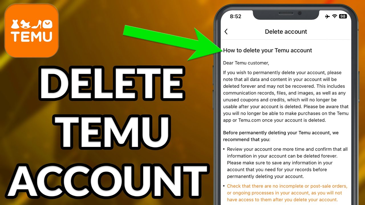 How To Delete TEMU Account - YouTube - Hoe Verwijder Ik Temu Account
