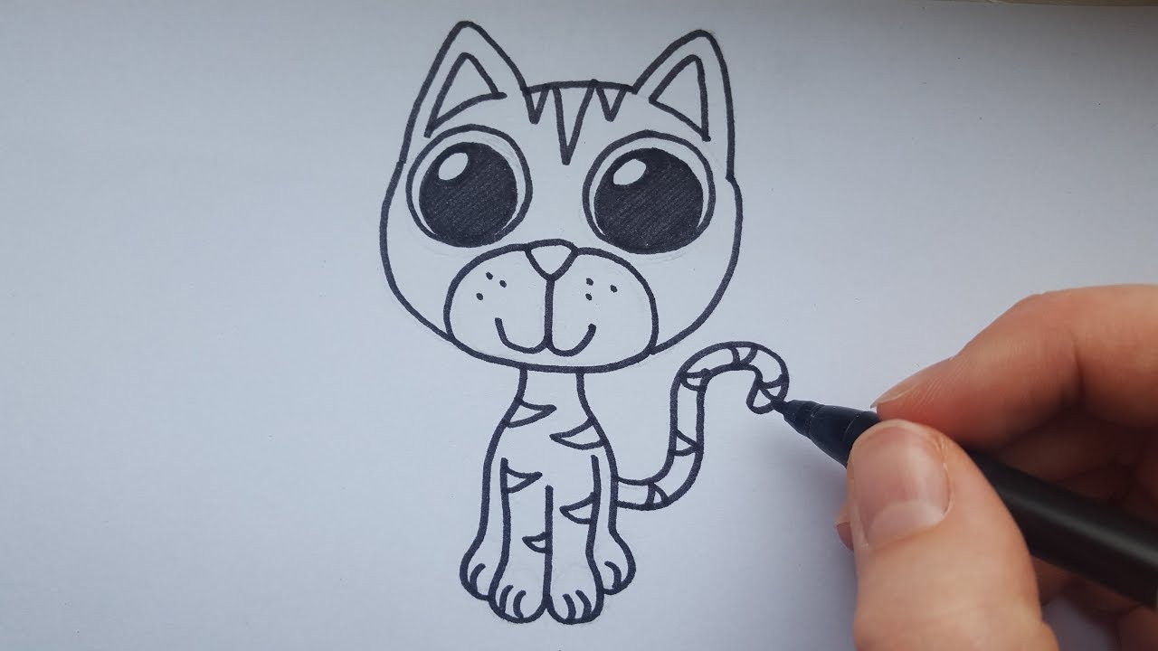 How to draw a cat | Hoe teken je een kat - YouTube - Hoe Teken Je Een Kat Makkelijk