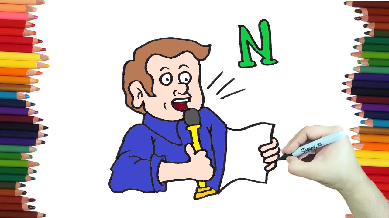 How to draw a narrator STEP BY STEP - YouTube - Wat Is De Alwetende Verteller