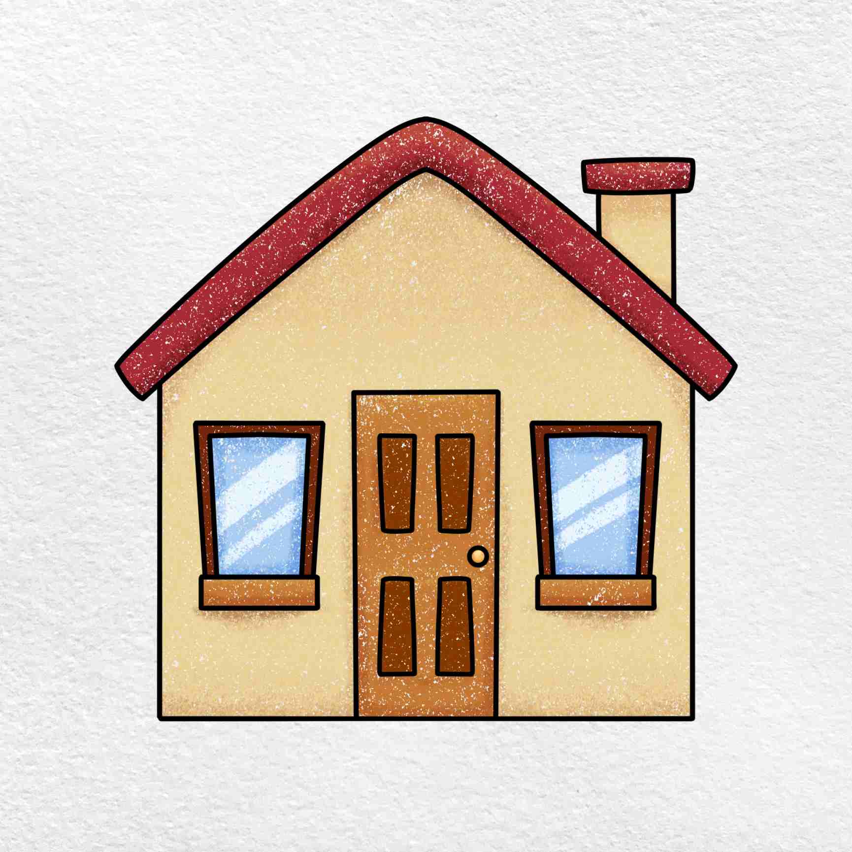 How to Draw a Simple House - HelloArtsy - Simple Present And Present Continuous Quiz