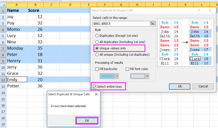 How to find max or min value based on unique values in Excel? - Unieke Waarden Tellen In Excel