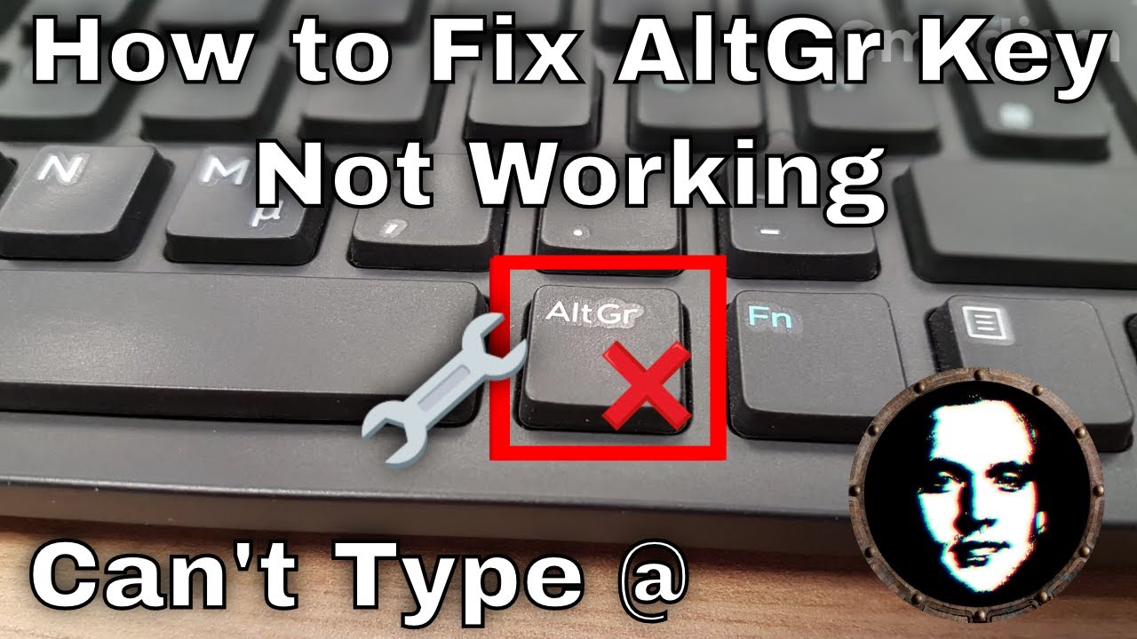 How to Fix Alt Gr Key Not Working - Unable to Type @ Solved - Working - Waar Zit Alt Gr Toets
