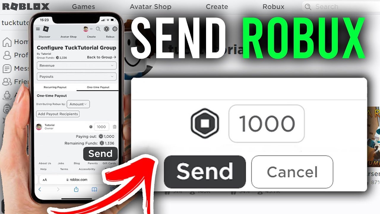 How To Give Robux To Friends Mobile (Guide) | Send Robux On Roblox - Hoeveel Gift Mag Je Geven