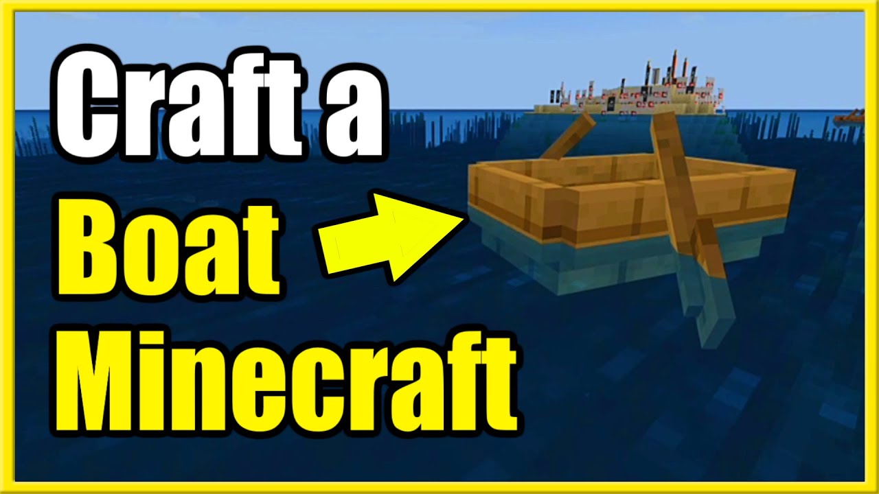 How to Make a Boat in Minecraft Survival Mode (Recipe Tutorial) - YouTube - Hoe Maak Je Een Bootje Op Minecraft