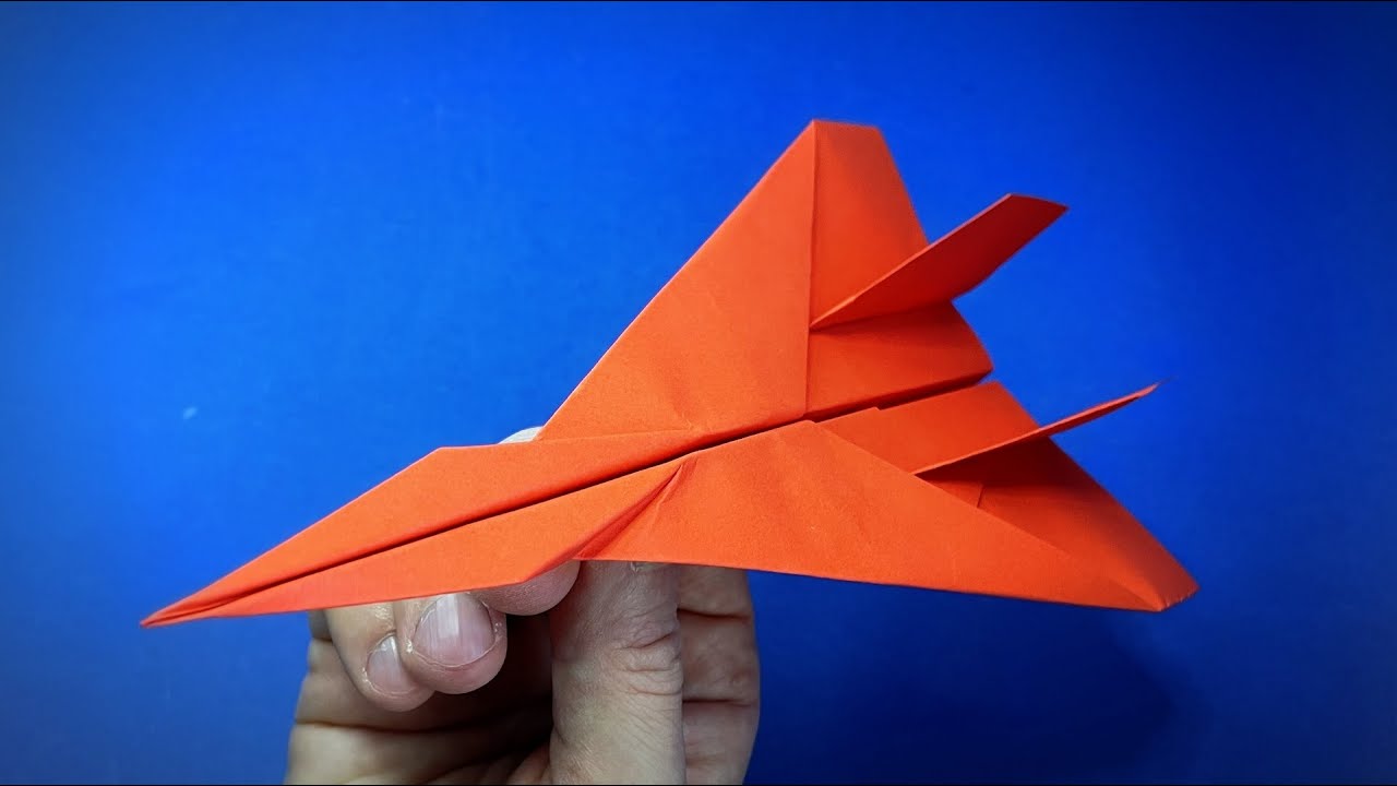How to make a paper airplane that flies far | Paper airplane jet - Hoe Maak Je Een Vliegtuig Van Papier