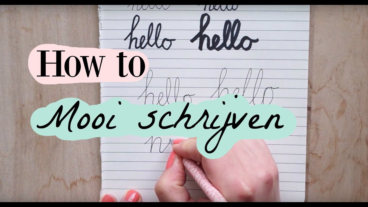 How to - Mooi Schrijven - Deel 1 - YouTube - Wat Is De Beste Manier Om Te Leren