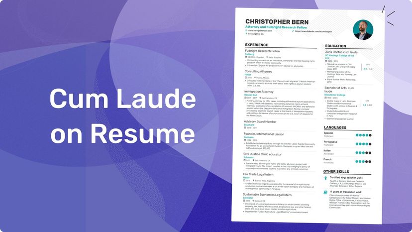 How to Put Cum Laude on Your Resume | Enhancv - Hoe Slaag Je Cumlaude Havo