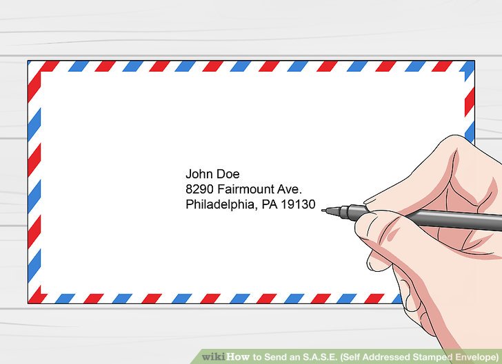 How to Send an S.A.S.E. (Self Addressed Stamped Envelope) - Wat Moet Er Op Een Envelop