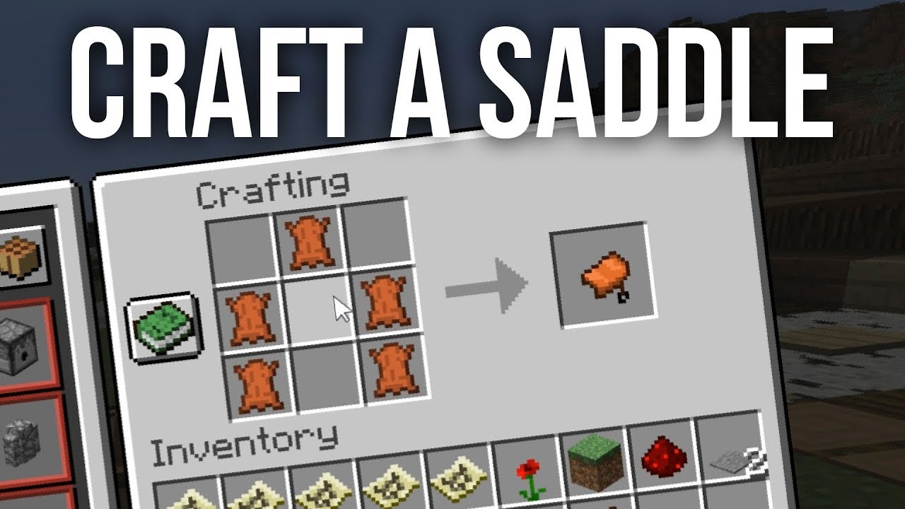 How to UNLOCK Craftable Saddles in Minecraft - YouTube - Hoe Maak Je Een Zadel Met Minecraft