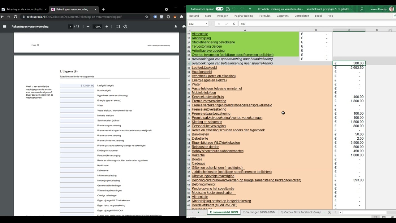 Hulp bij invullen Rekening en Verantwoording PDF - YouTube - Formulier Rekening En Verantwoording Downloaden