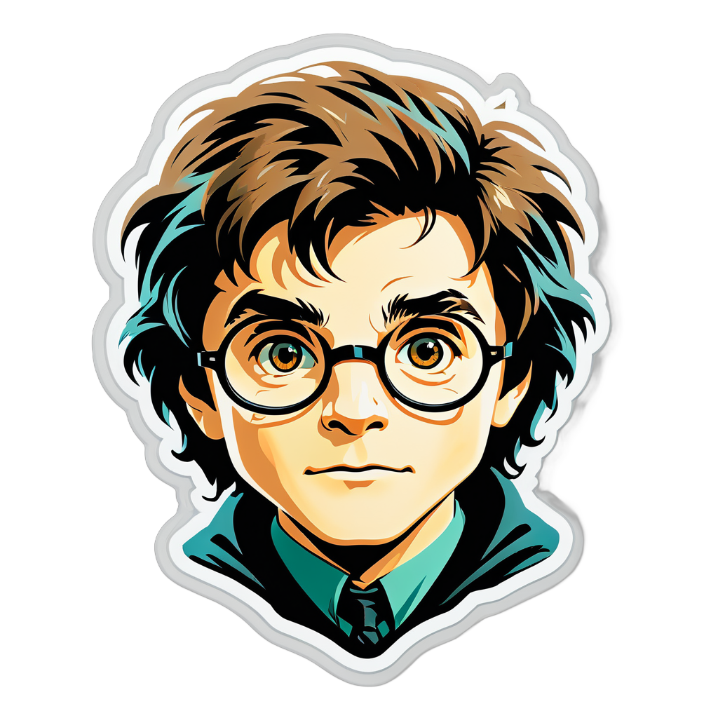 I made an AI sticker of harry potter - Boek Harry Potter Deel 1
