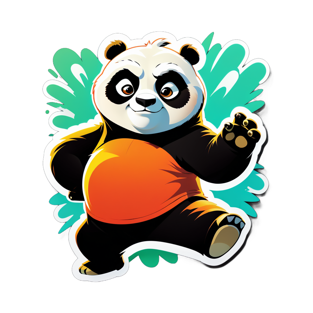 I made an AI sticker of Kung Fu Panda - Kung Fu Panda 2 Nederlandse Stemmen