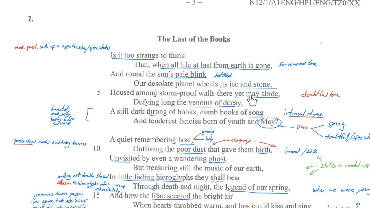 IB Paper 1 HL Example - YouTube - Paper 1 English Ib Example