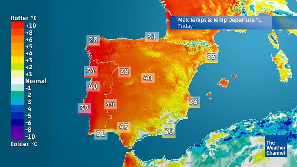 Iberia heatwave: How hot is it going to get in Spain this week - Het Weer In Spanje In December