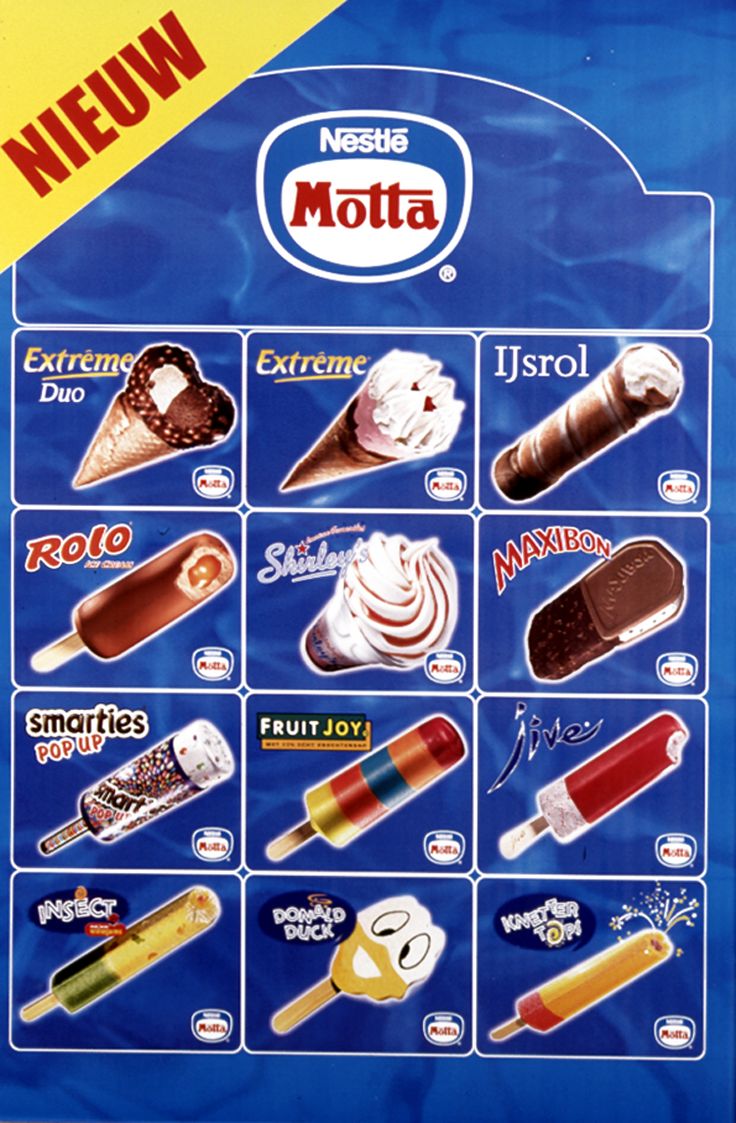 ijs van Vroeger - ijskaart, Knetterijs en Donald Duck ijs... Yummm - Ijsjes Van Vroeger In Een Zakje